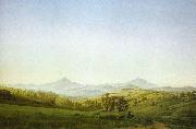 Caspar David Friedrich, Bohemian Landscape with the Milesovka